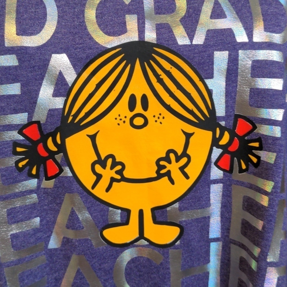 LITTLE MISS 3rd GRADE ESTY Teacher Cotton T-SHIRT 🤓 SZ L - Picture 2 of 9